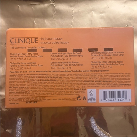 Clinique Happy Fragrance Collection - Set of 6 Travel Fragrances! BNIB - Picture 3 of 4